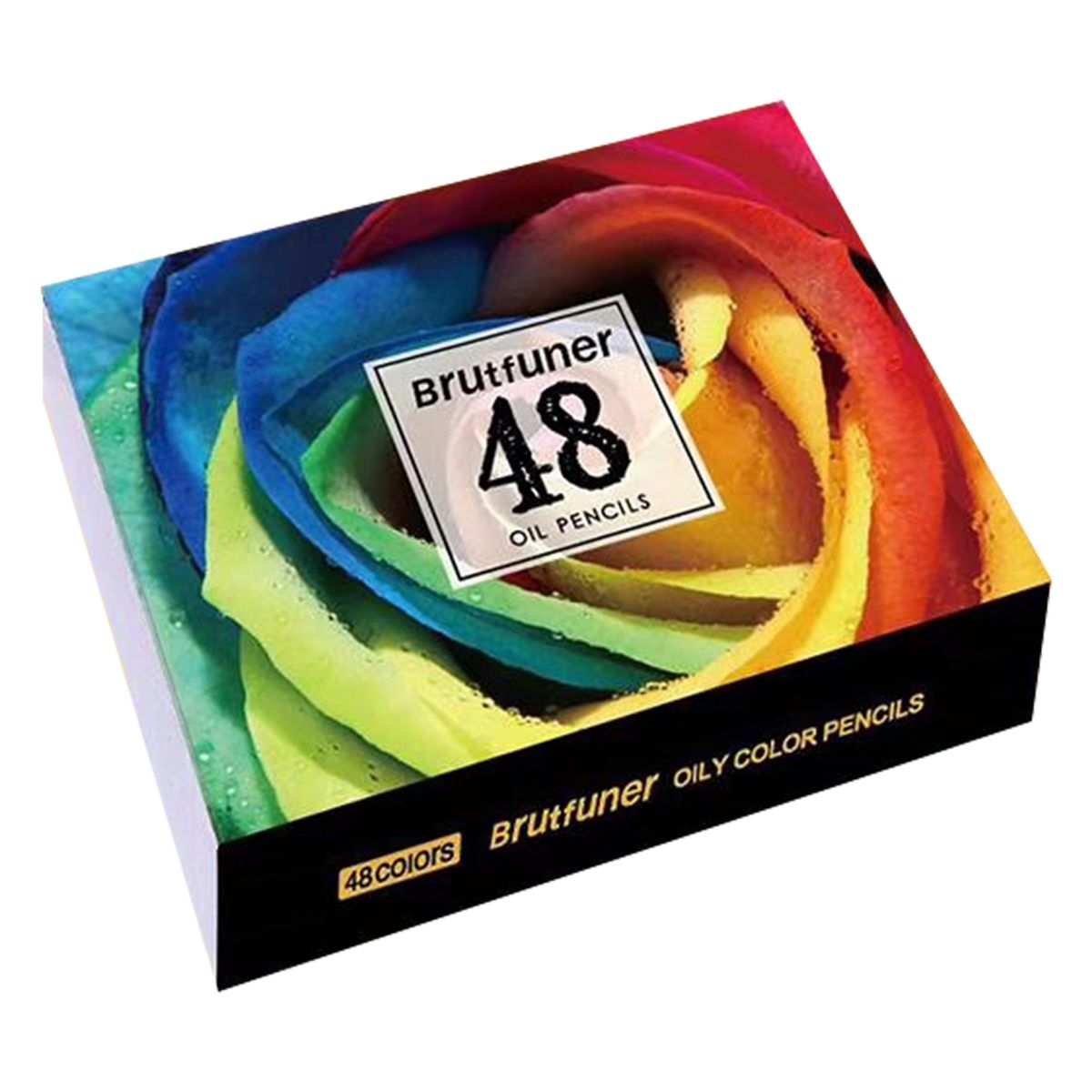 48 Oil Colored Pencils Set Pre-Sharpened