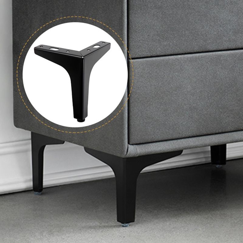 4Pcs Right Angle Support Sofa Legs Furniture Legs Replacement For TV Cabinet Bedside Table Furniture Hardware Gold/Black M17E-2-BK