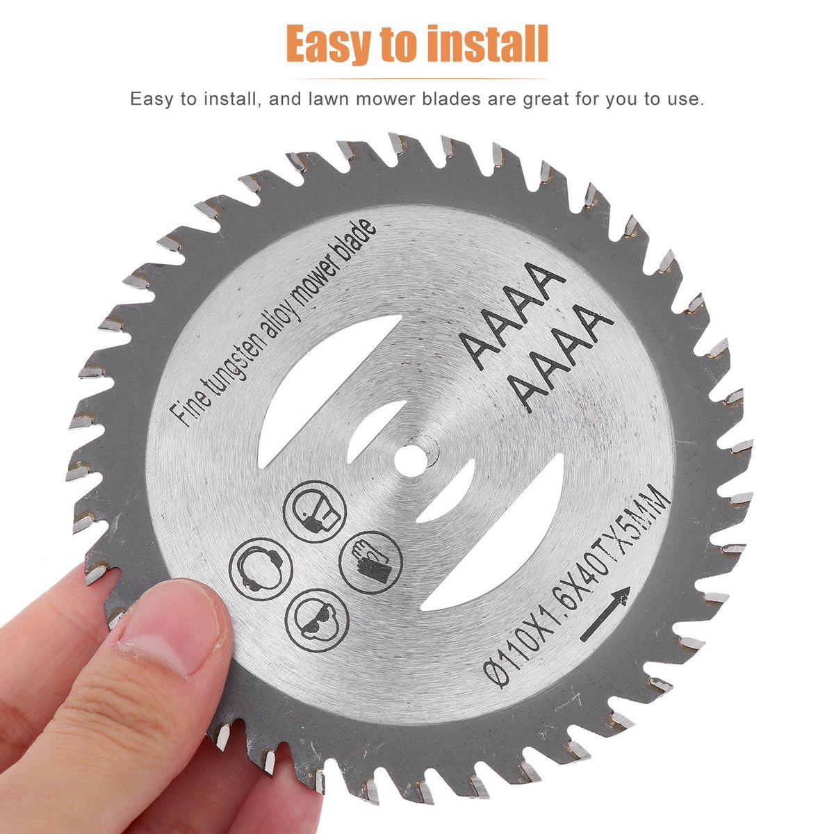 2pcs Durable Wheel Lawn Mower Brush Disc GrTrimmer Head Cutter Blades Alloy Blade Household Small Lithium Mower Accessories