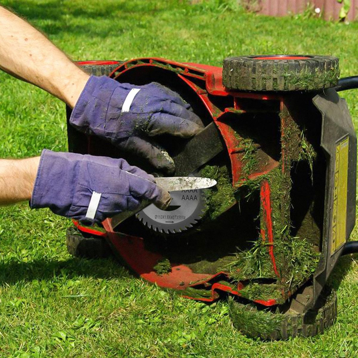 2pcs Durable Wheel Lawn Mower Brush Disc GrTrimmer Head Cutter Blades Alloy Blade Household Small Lithium Mower Accessories