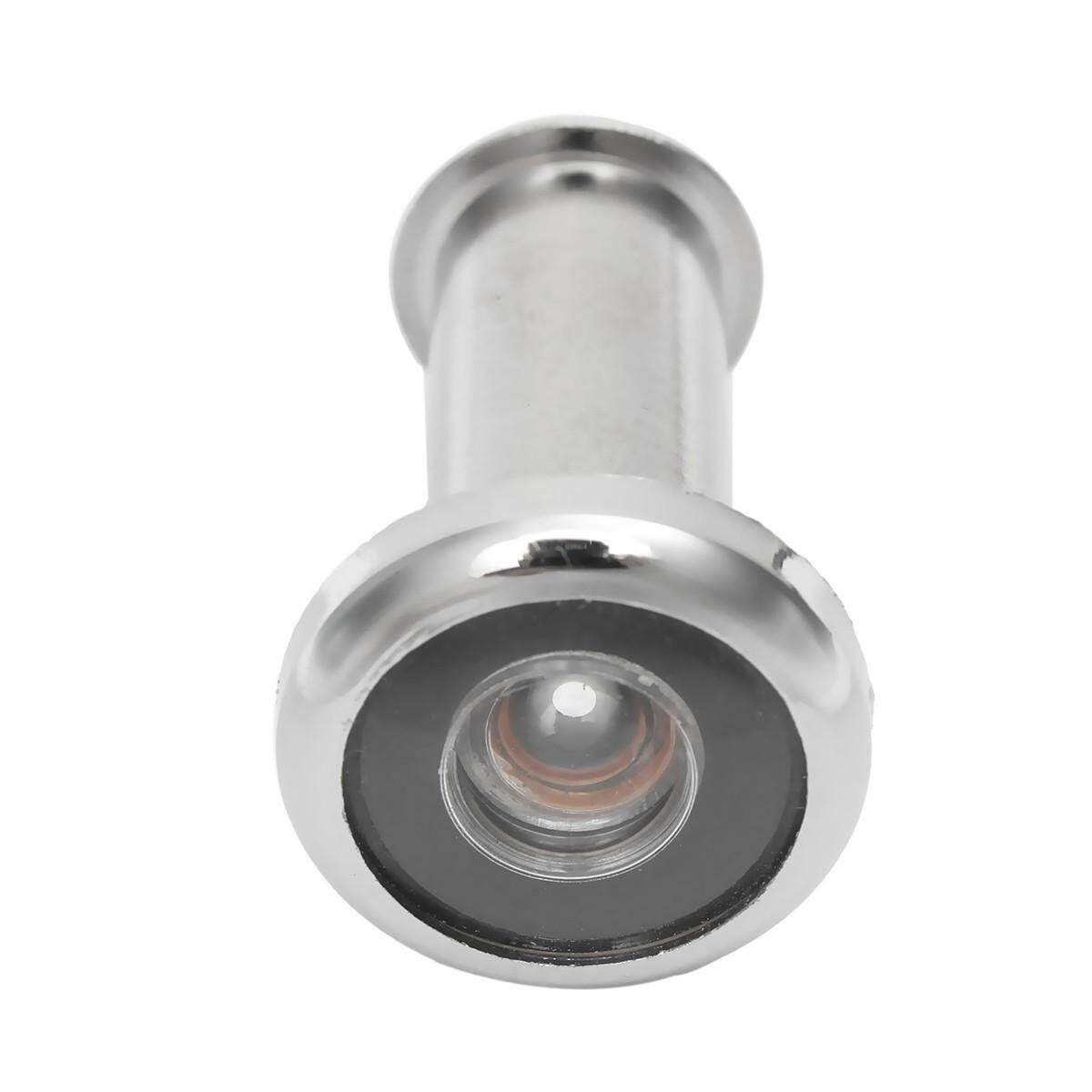 Adjustable Home Security 200 Degree Wide Angle Door Viewer Peep Brass Sight Hole -- Gold / Silver Silver