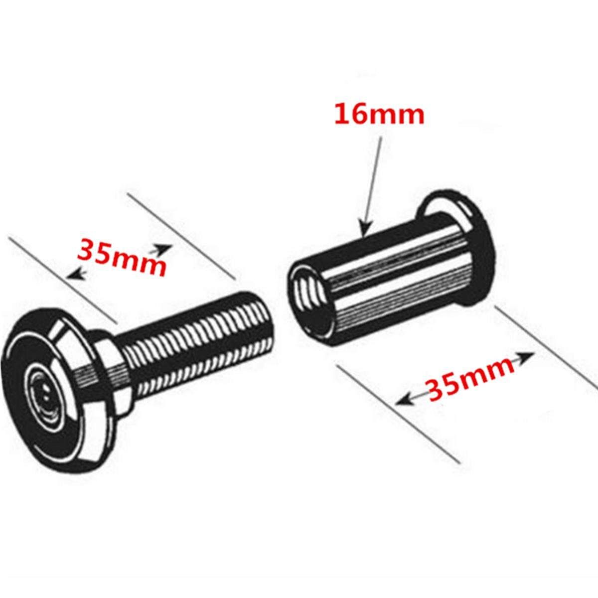 Adjustable Home Security 200 Degree Wide Angle Door Viewer Peep Brass Sight Hole -- Gold / Silver Silver