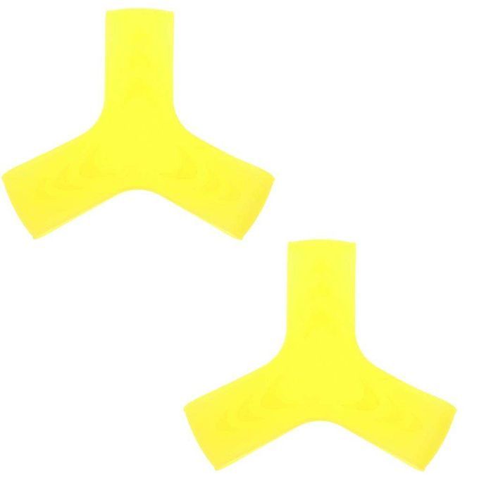 2pcs S/M/L Scuba Diving Snorkeling Elastic Silicone Fin M Yellow