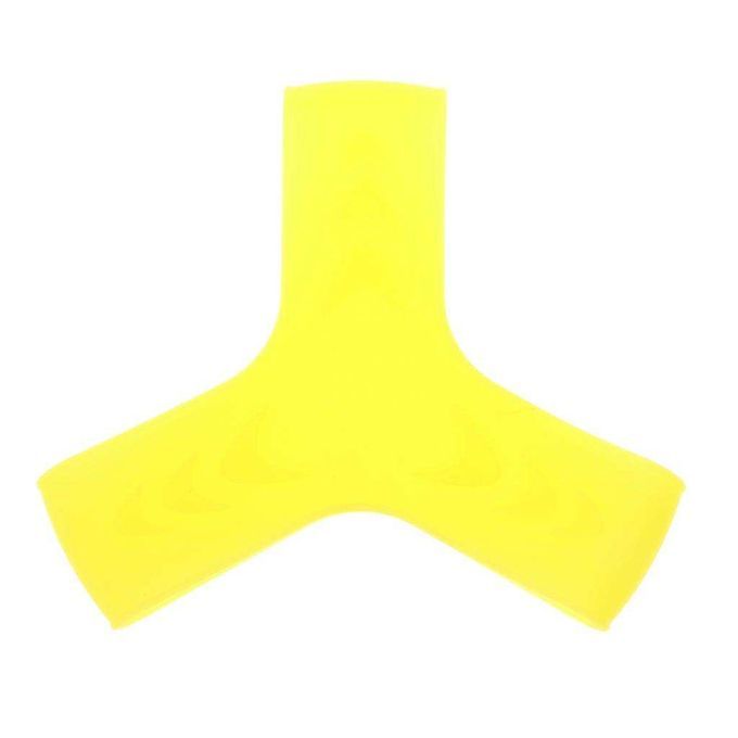 2pcs S/M/L Scuba Diving Snorkeling Elastic Silicone Fin M Yellow
