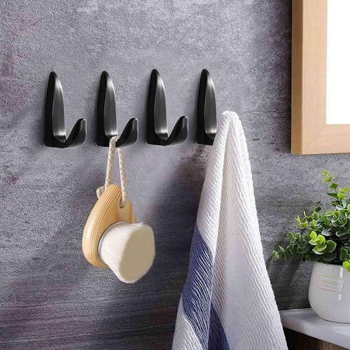 4 PCS Heavy Duty Wall Mounted Single Hooks Coat