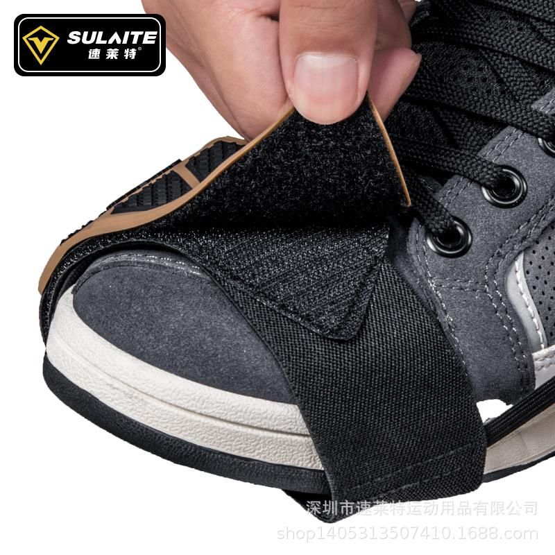 Speed Laite motorcycle gear set anti-slip riding shoe protection rubber gear lever protective shoe cover widened anti-scratch and wear-resistant gray