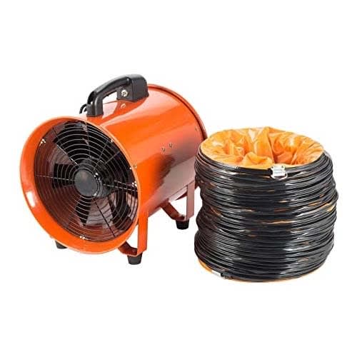 18'' Portable Axial Blower & Ventilation Fan With 5.5 Meter Air Duct Hose