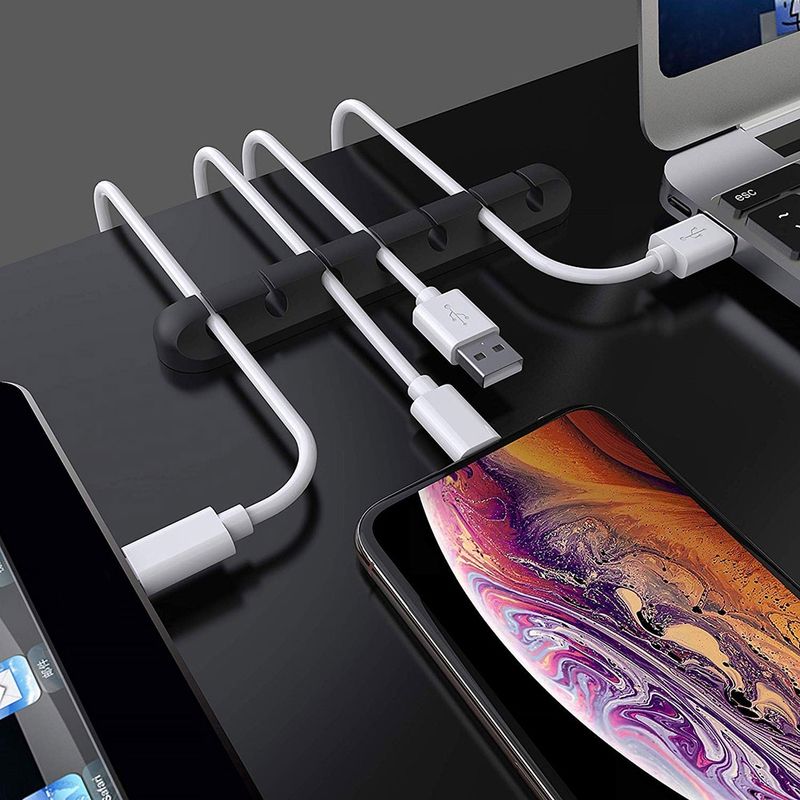 1/3Pcs Silicone Adhesive Wire Organizer Charging Cable