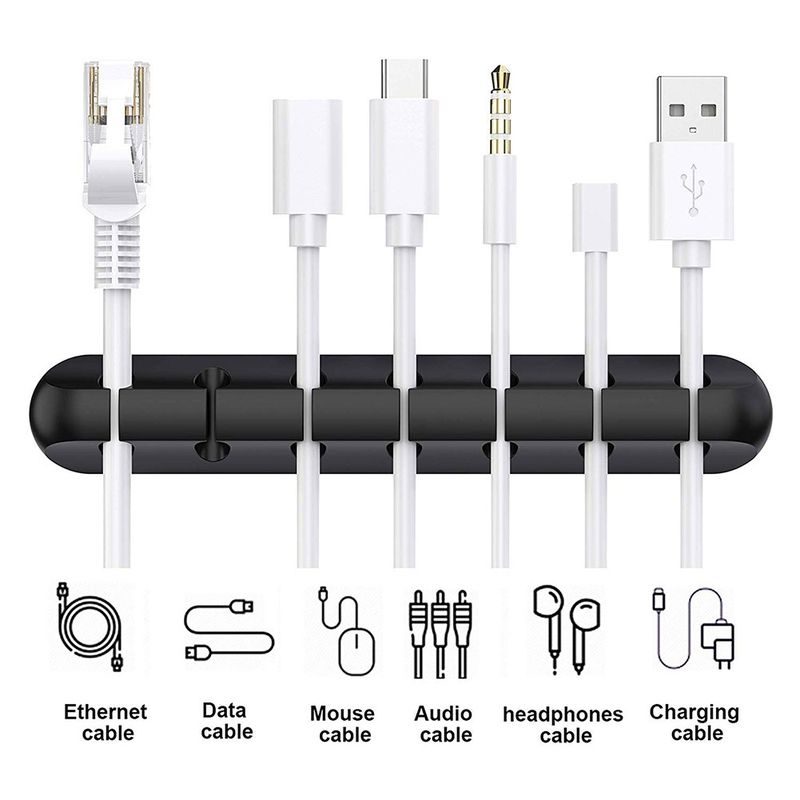 1/3Pcs Silicone Adhesive Wire Organizer Charging Cable