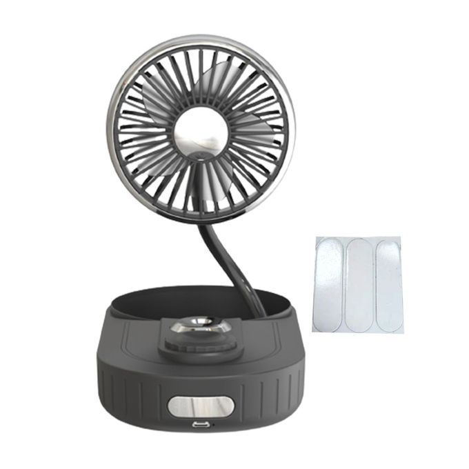 USB Fan Humidifier Dashboard With Light Fits For Desktop Truck Black
