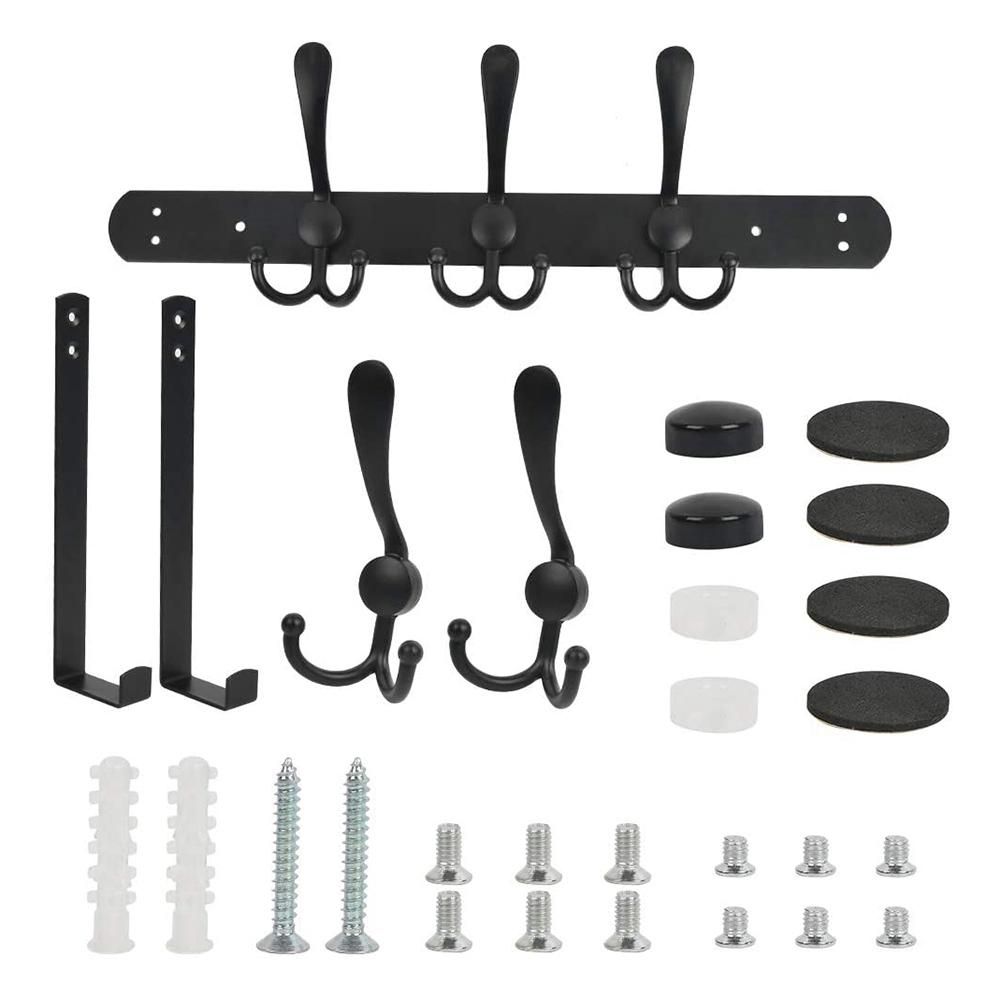 Over Door Hooks Hanger with 5 Dual Heavy Duty Hooks for