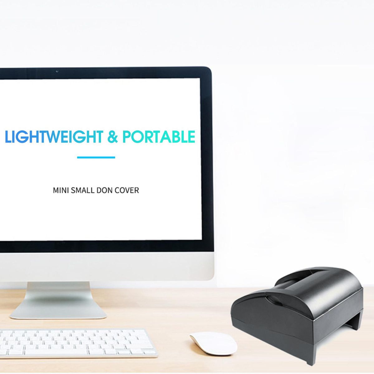 58mm Receipt Thermal Printer USB BT Mini Portable Label Printer Supermarket Receipt Bill Printing Compatible for iOS Android Windows ESC/POS Print Commands