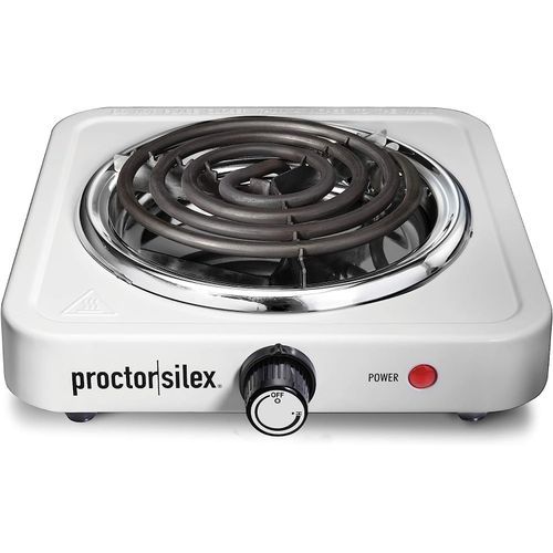 Proctor Silex Electric Single Burner Cooktop, Compact And