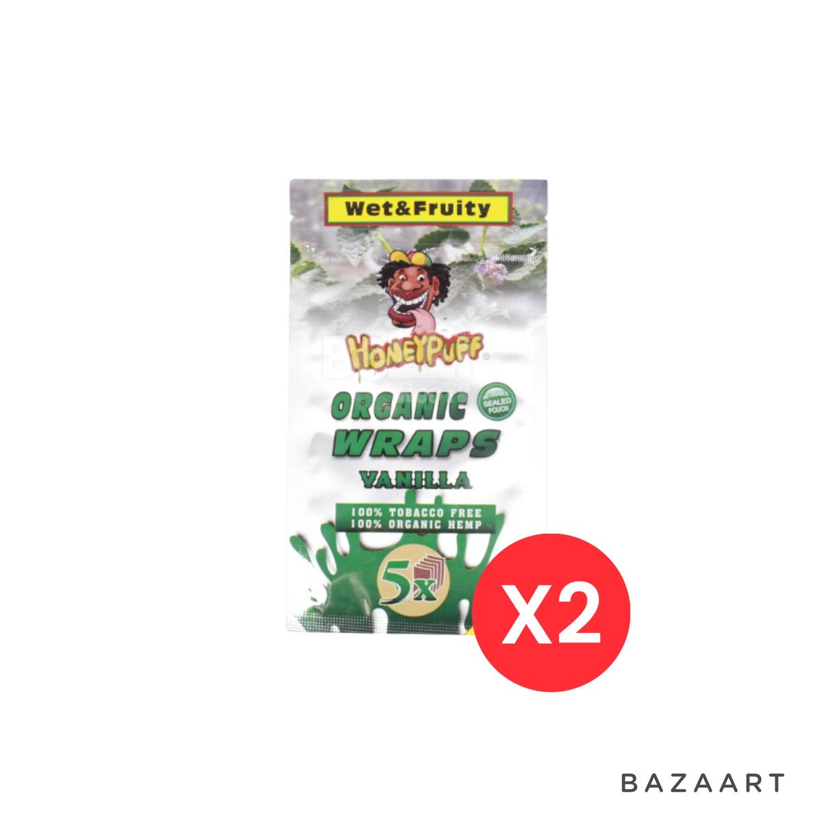 Organic Hemp Blunt / Smoke Wraps Vanilla Flavour X 2