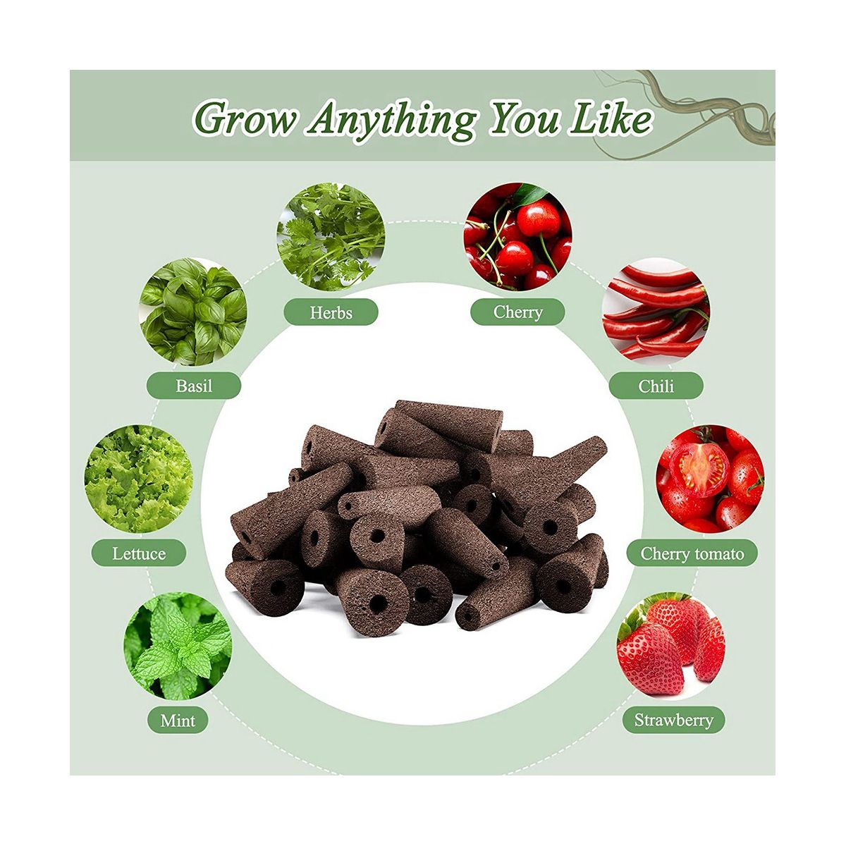 124Pcs  Pods Kit Accessories Plant Pod Kit Including Grow Baskets Insulation Lids Plant Grow Sponges Labels