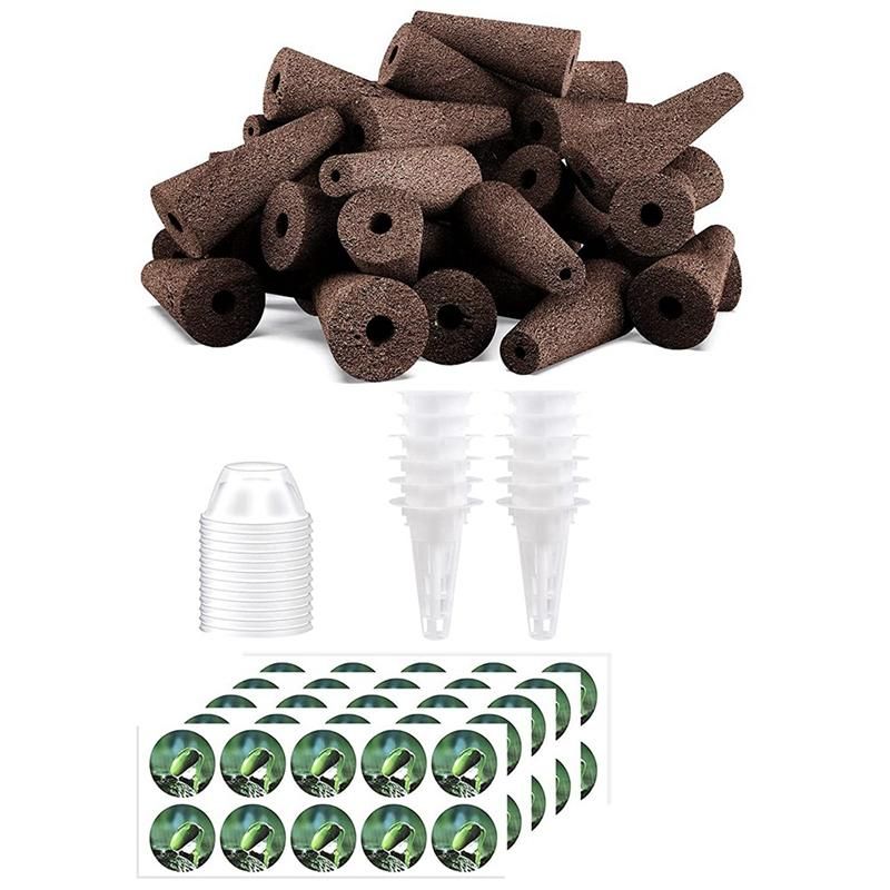 124Pcs  Pods Kit Accessories Plant Pod Kit Including Grow Baskets Insulation Lids Plant Grow Sponges Labels