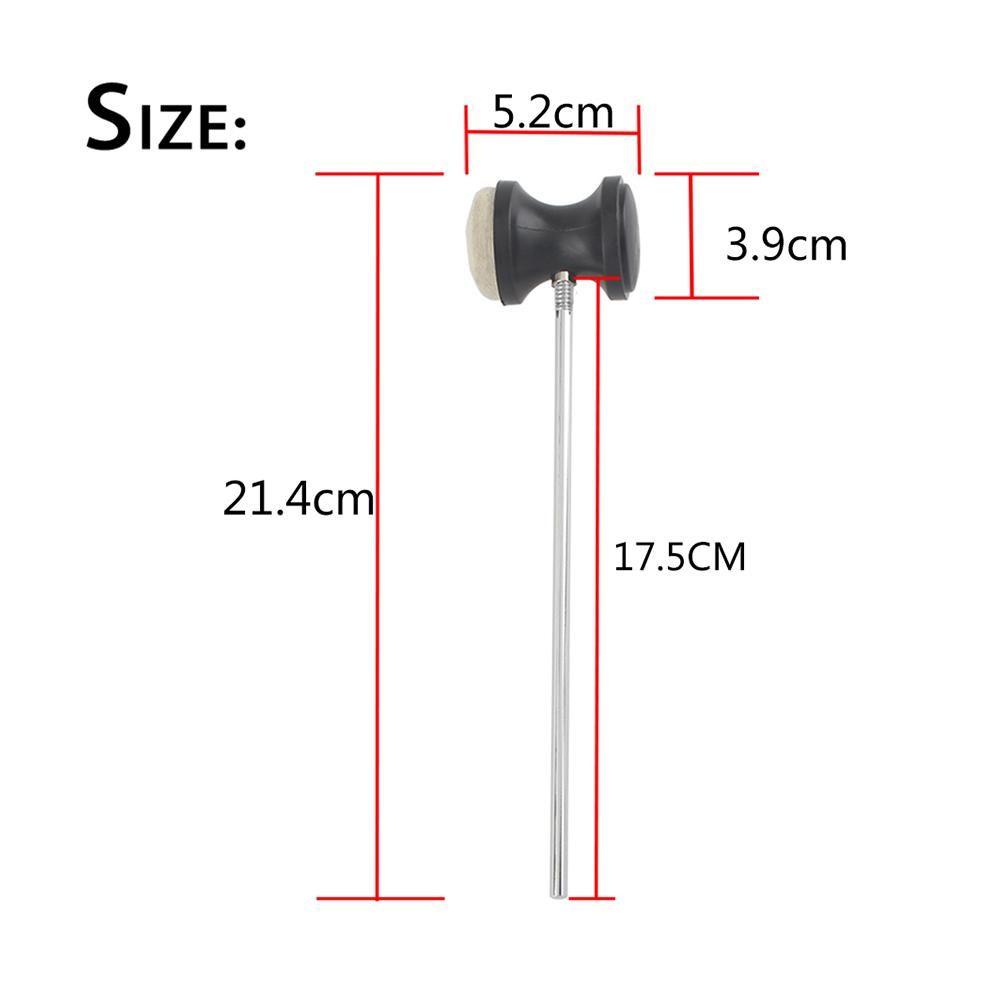 Drum Pedal Wool Felt Stainless Steel Handle 1pcs Instrument Accessory Part High Quality