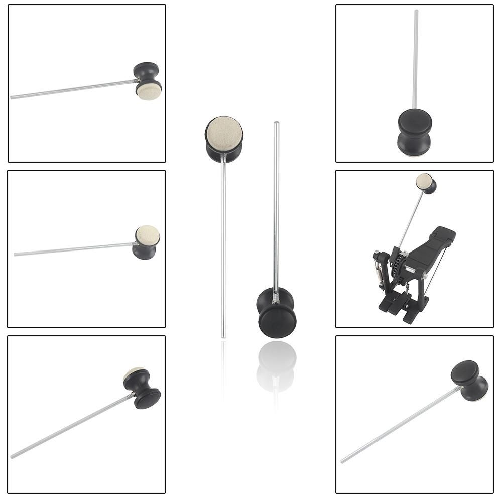 Drum Pedal Wool Felt Stainless Steel Handle 1pcs Instrument Accessory Part High Quality