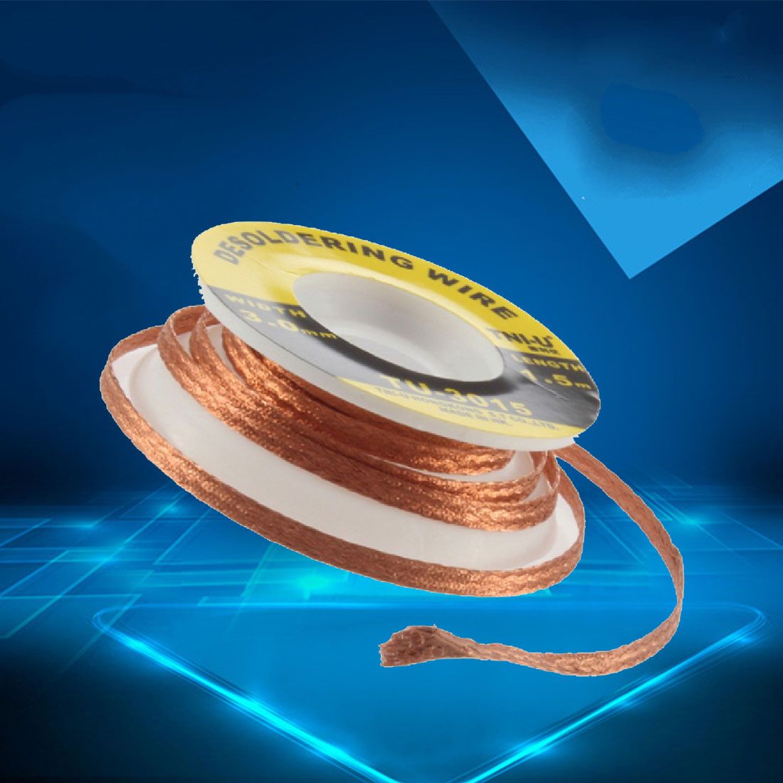 Floor Price High-quality 1pcs New 1.5M 3.0mm Thickness Welding Wires Practical Desoldering Braid Solder Remover Wick