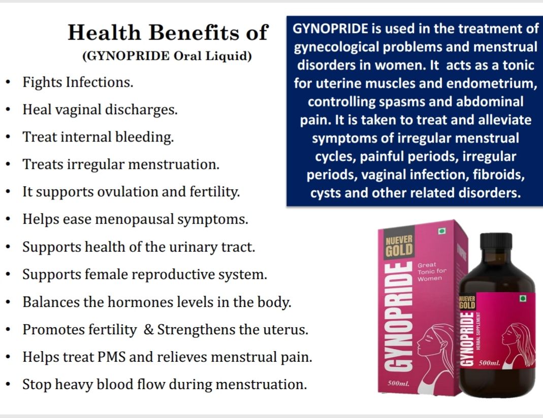 GYNOPRIDE BLOOD TONIC FOR WOMEN