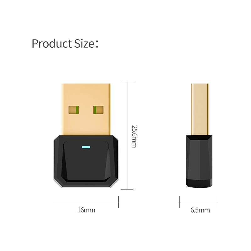 1 PCS USB Adapter Bluetooth 5.0-compatible Transmitter Receiver Desktop Laptop Keyboard Printer Receiver 1pcs
