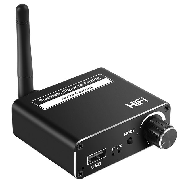 Dac Bluetooth 5.0 Audio Receiver Coaxial Optical Digital
