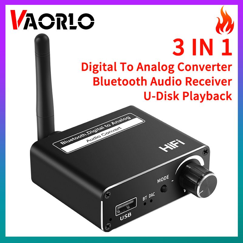 Dac Bluetooth 5.0 Audio Receiver Coaxial Optical Digital