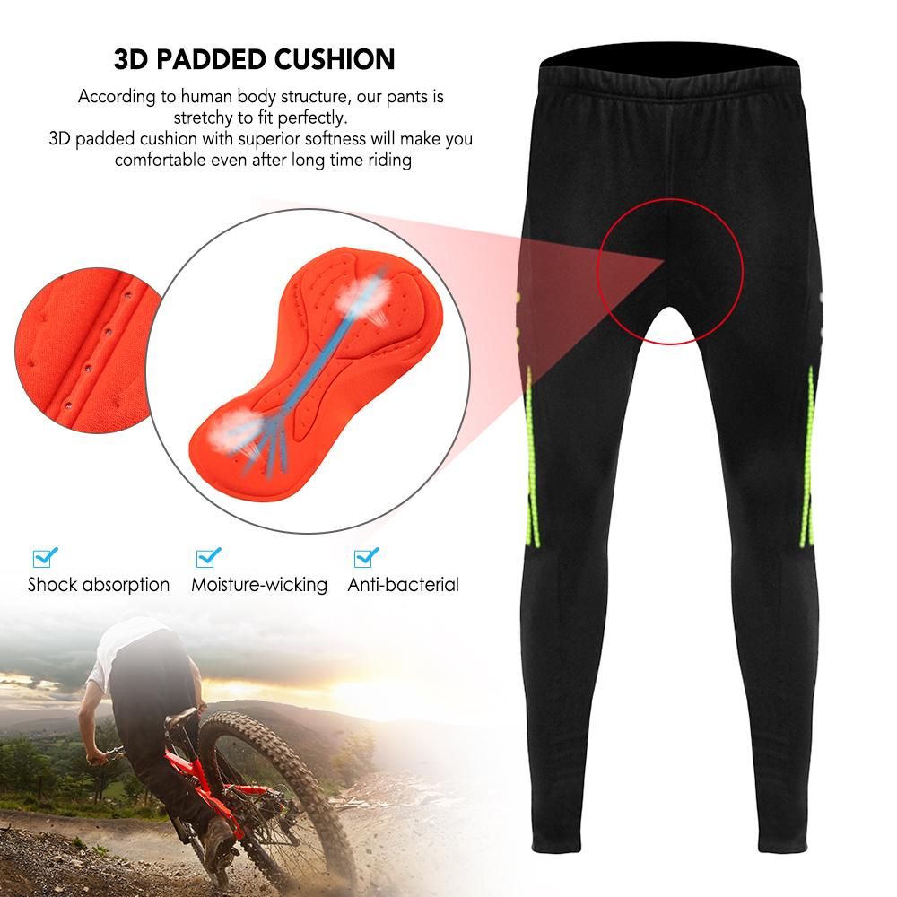Lixada Men's Winter Long Sleeve Cycling Jersey Set Thermal Fleece Cycling Clothing Windproof Cycling Coat 3D Padded Trousers