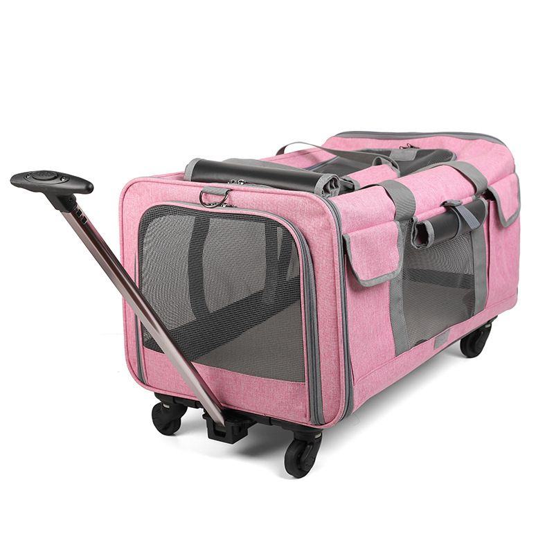 Large Capacity Pet Trolley Bag Detachable Universal Wheel