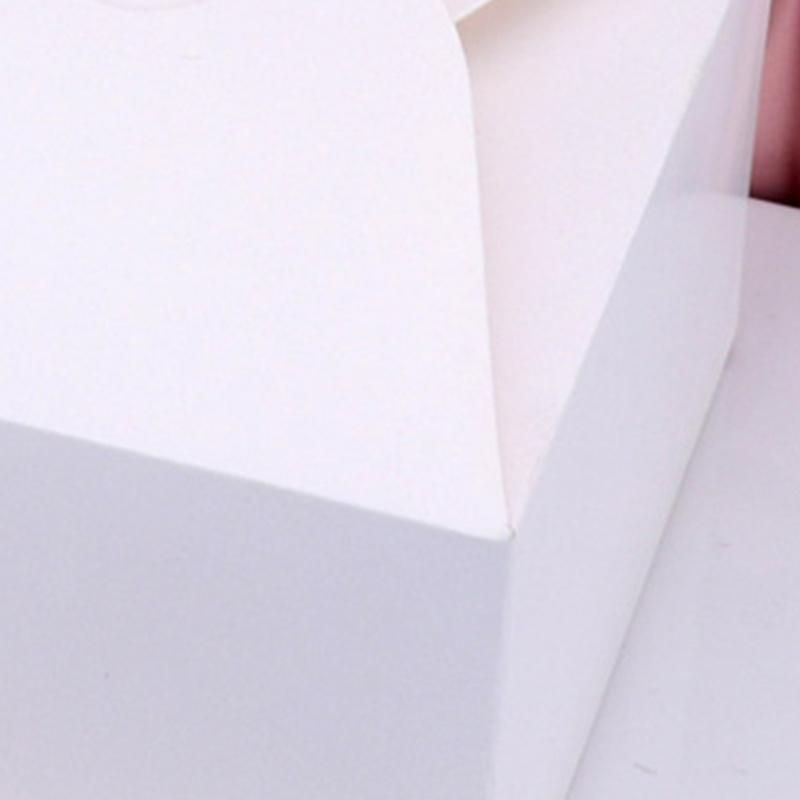 10Pcs Gift Box Freestanding Easy to Carry Paper All-White