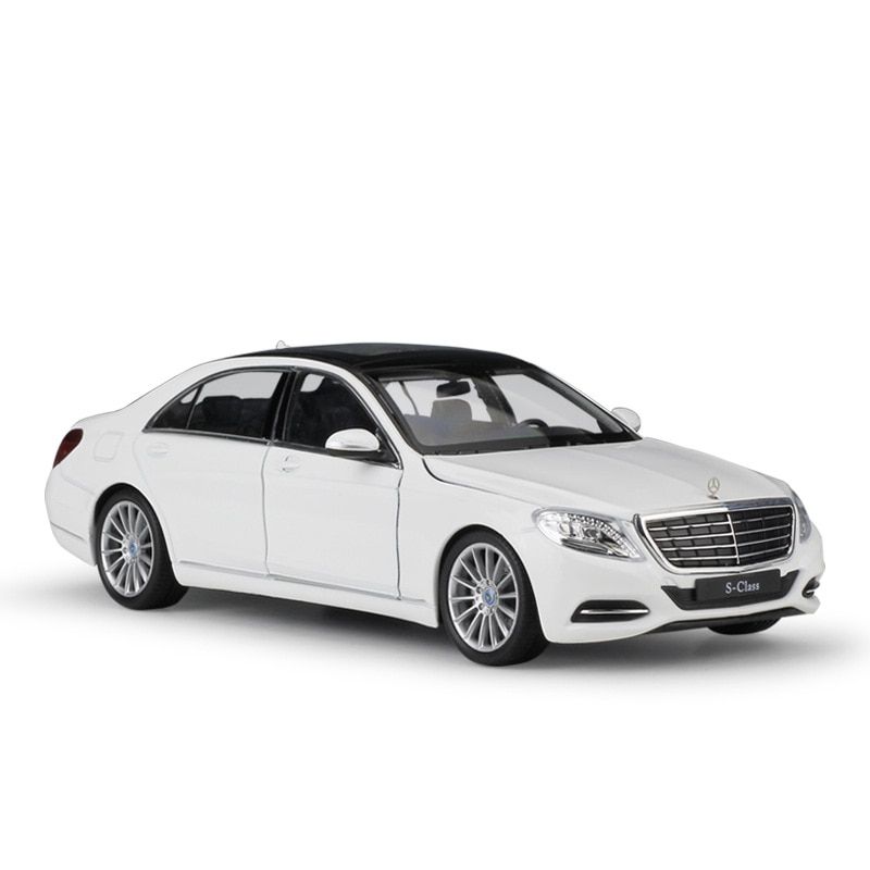 1:24 Benz S-Class Black White Diecast Model