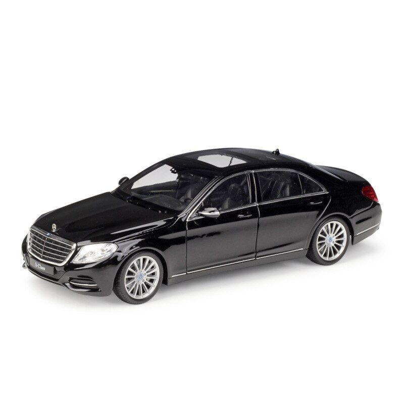 1:24 Benz S-Class Black White Diecast Model