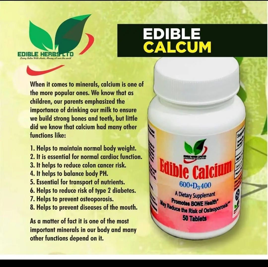 Edible Calcium Helps To Balance The Body PH, Normal Weight