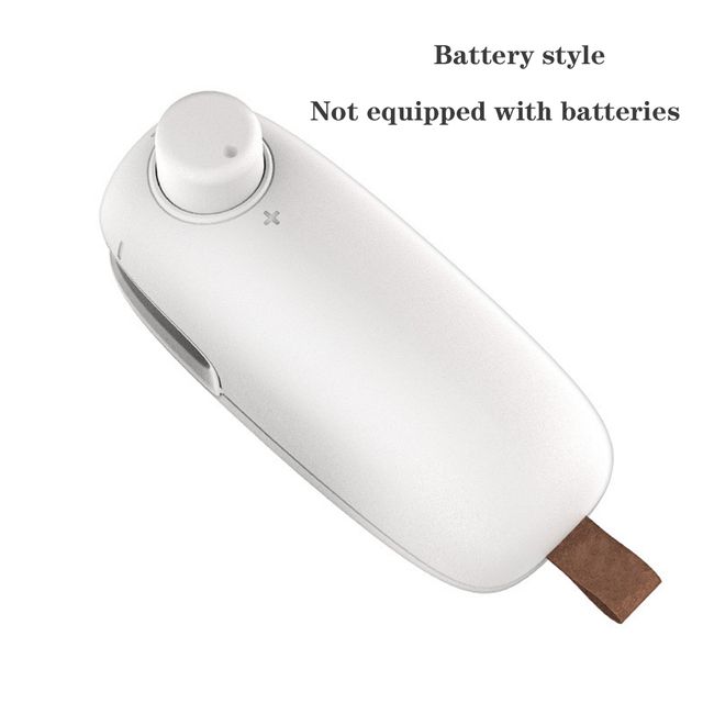 Portable USB Bag Sealer Mini Vacuum Sealing Machine Handheld Heat Sealer Kitchen Packing Machine For  Bags Food Storage Bags-Battery Type-