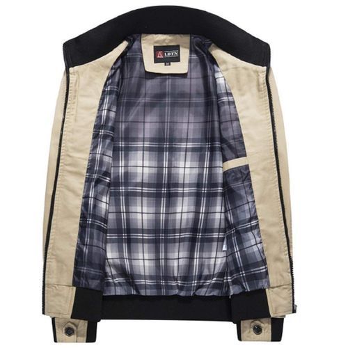 Men's Autumn And Fall Stand Colllar Outerwear Jacket Coat