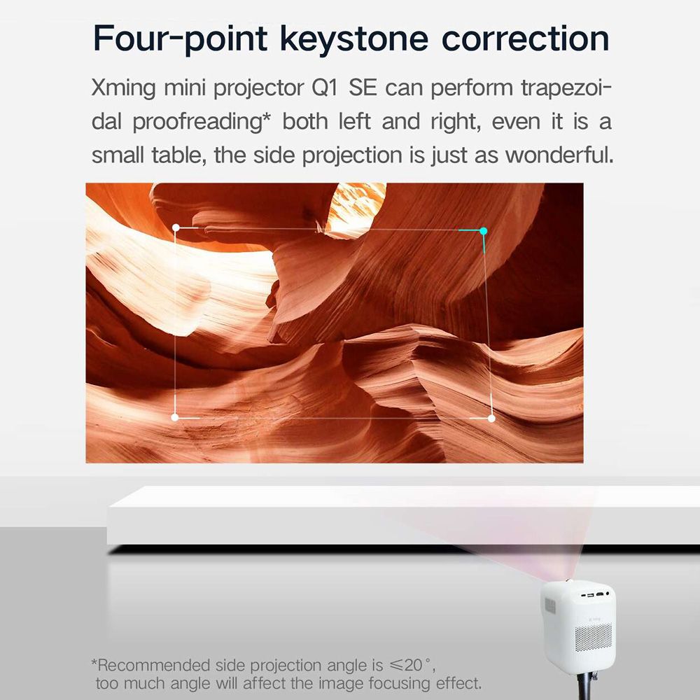 Xming Mini Projector Q1 SE LED 1080P HD Clear Projection