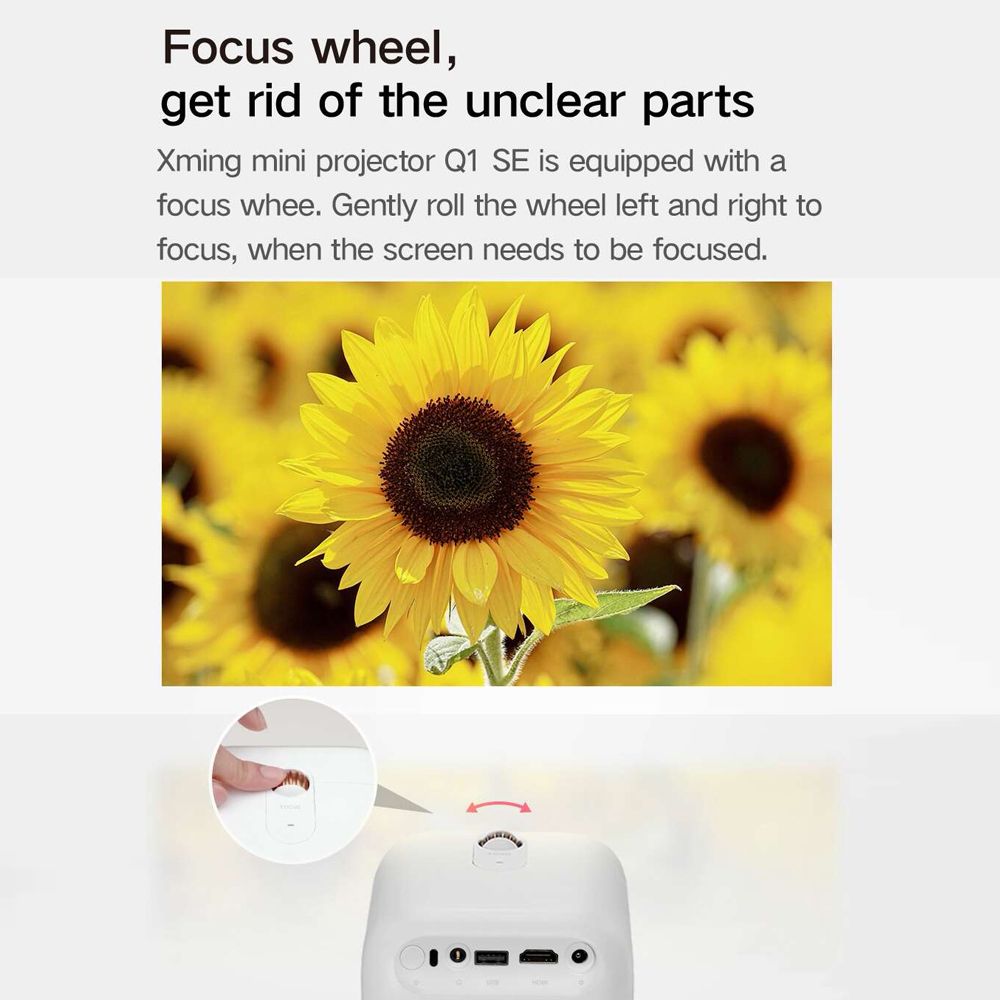 Xming Mini Projector Q1 SE LED 1080P HD Clear Projection