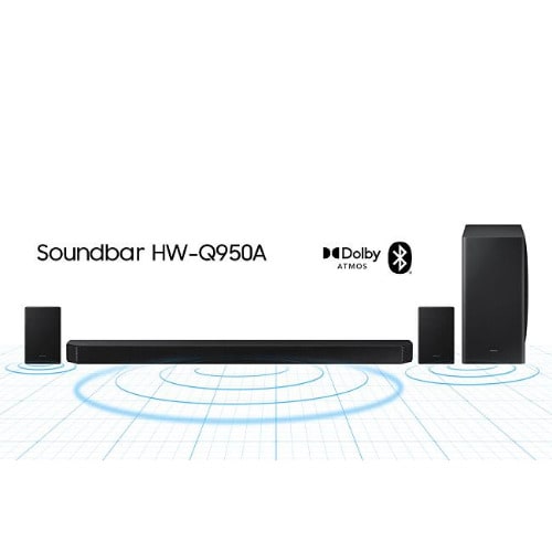 Premium Wireless Hw- Q950A 616watts Virtual 11.1.4-ch Dolby Atmos Soundbar System