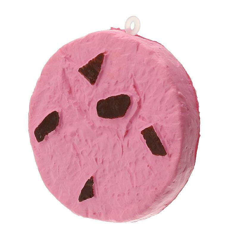 Squishy Crack Chocolate Bar Biscuit Cracker 5.5x1x6cm Sound With Packaging Collection Gift Decor Toy - Pink Pink