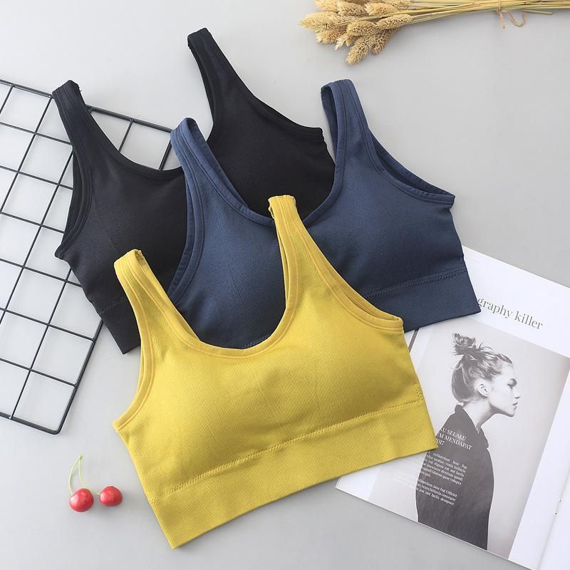 Women's Sleeveless T-shirt Seamless Top Top Top Short Back Sport Lingerie Fitness Top Sexy Cockfall
