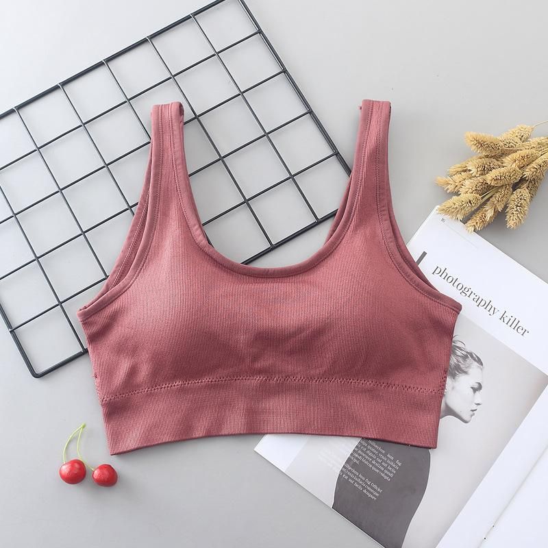 Women's Sleeveless T-shirt Seamless Top Top Top Short Back Sport Lingerie Fitness Top Sexy Cockfall
