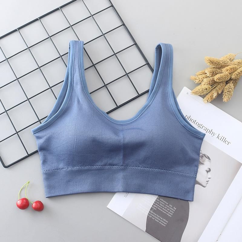 Women's Sleeveless T-shirt Seamless Top Top Top Short Back Sport Lingerie Fitness Top Sexy Cockfall