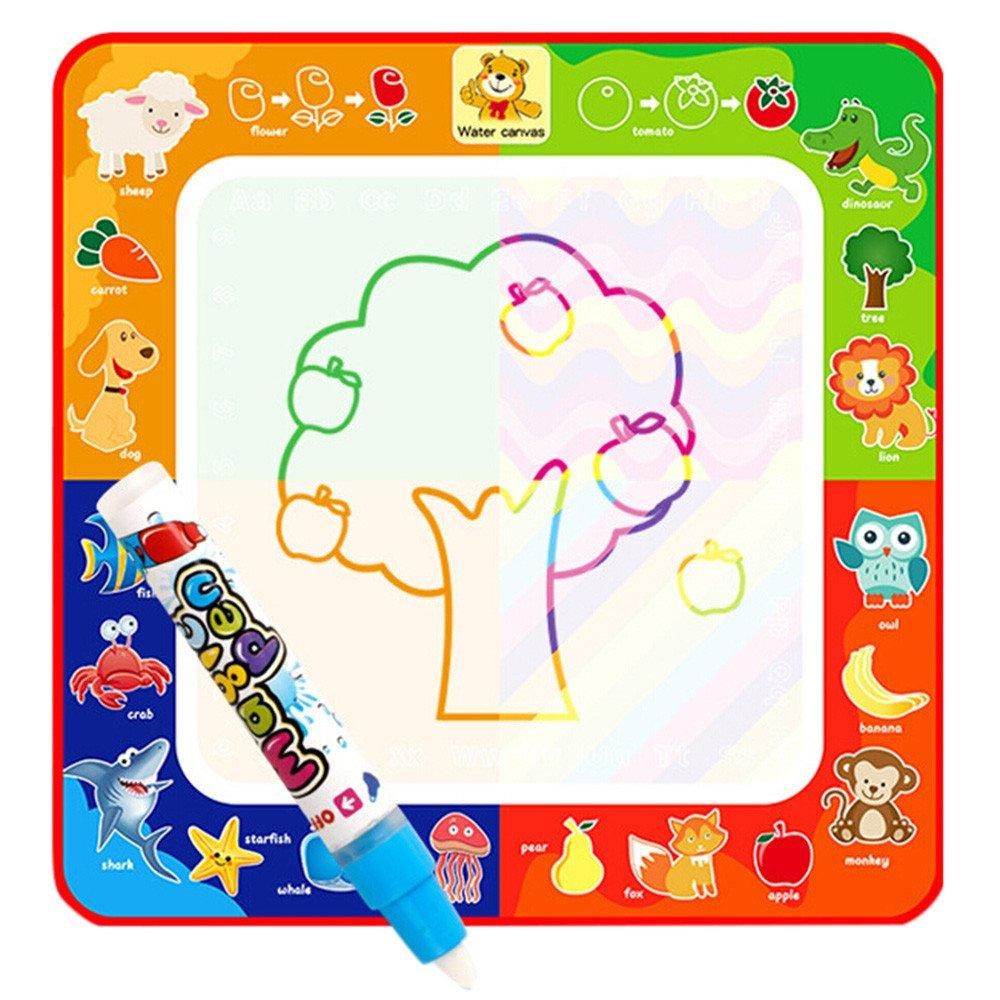 Newest Children Magical Water Canvas, 1 Magic Pen + 1 Painting Board Toy Kids Education Graffiti Color Painting Drawing Toys Gift