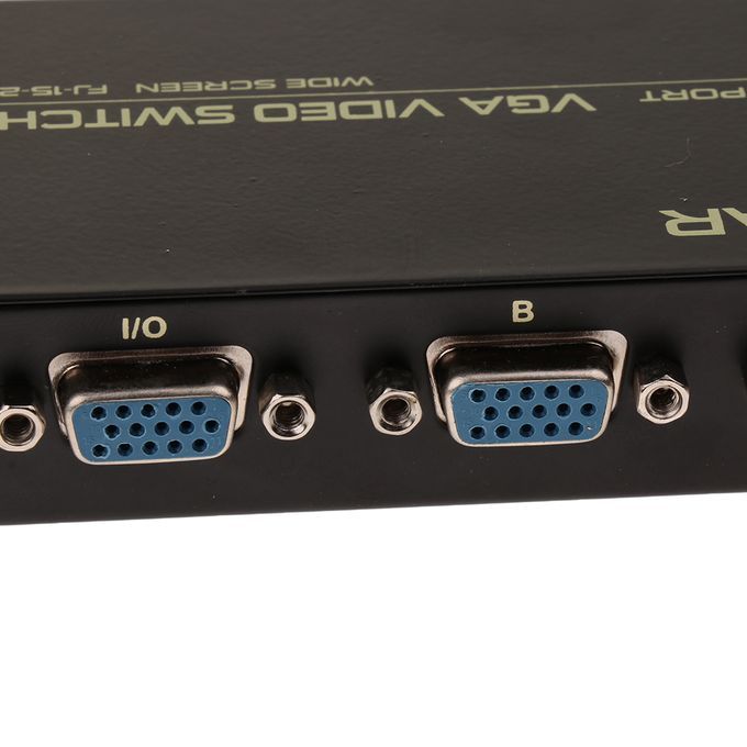 2 Ports VGA Button Manual Switch Box 2 In 1 Out For Projector TV
