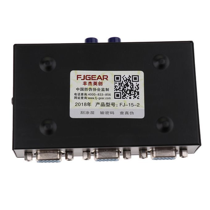 2 Ports VGA Button Manual Switch Box 2 In 1 Out For Projector TV
