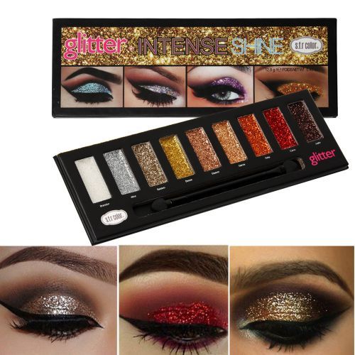 9 Color Pink Flashing Eye Shadow DiscX3
