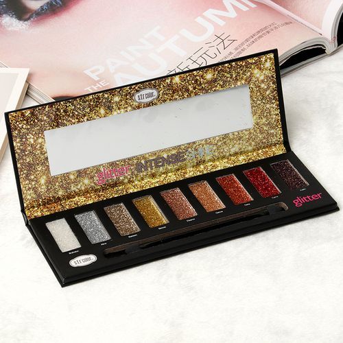 9 Color Pink Flashing Eye Shadow DiscX3