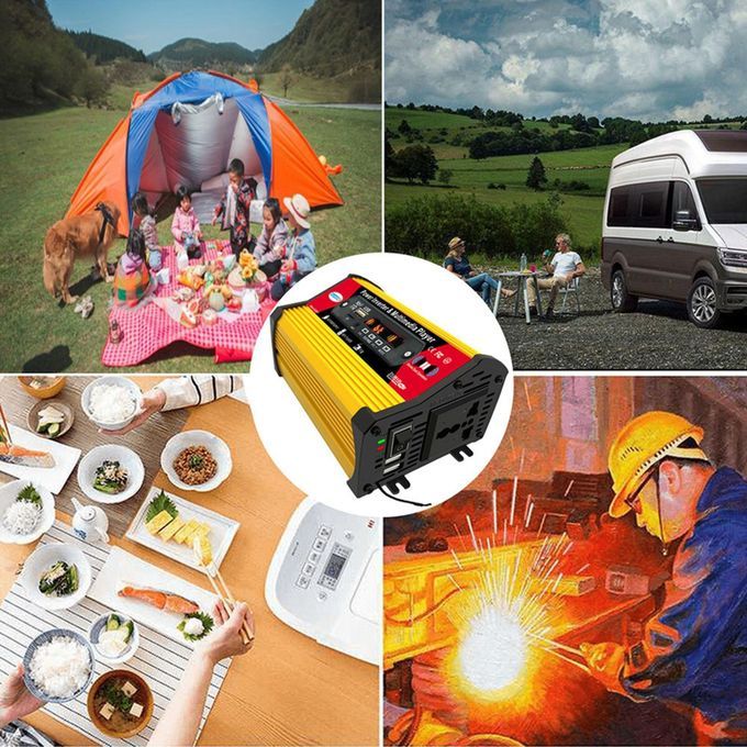 12V DC 4000w Power Inverter Pure Sine Wave Converter For Car 220 V