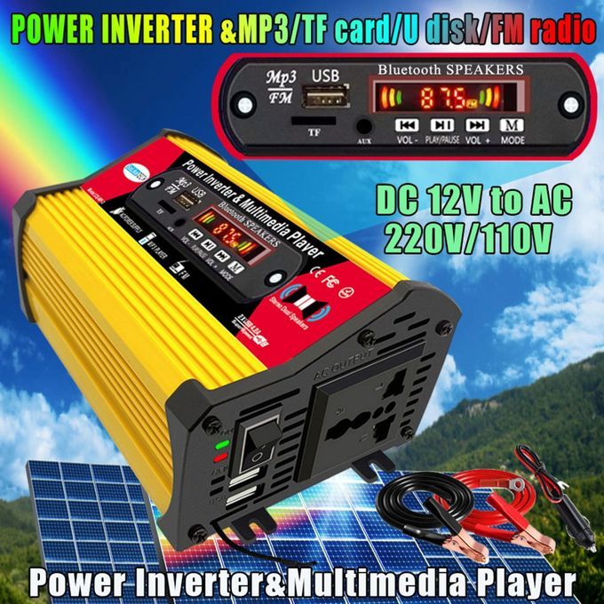 12V DC 4000w Power Inverter Pure Sine Wave Converter For Car 220 V