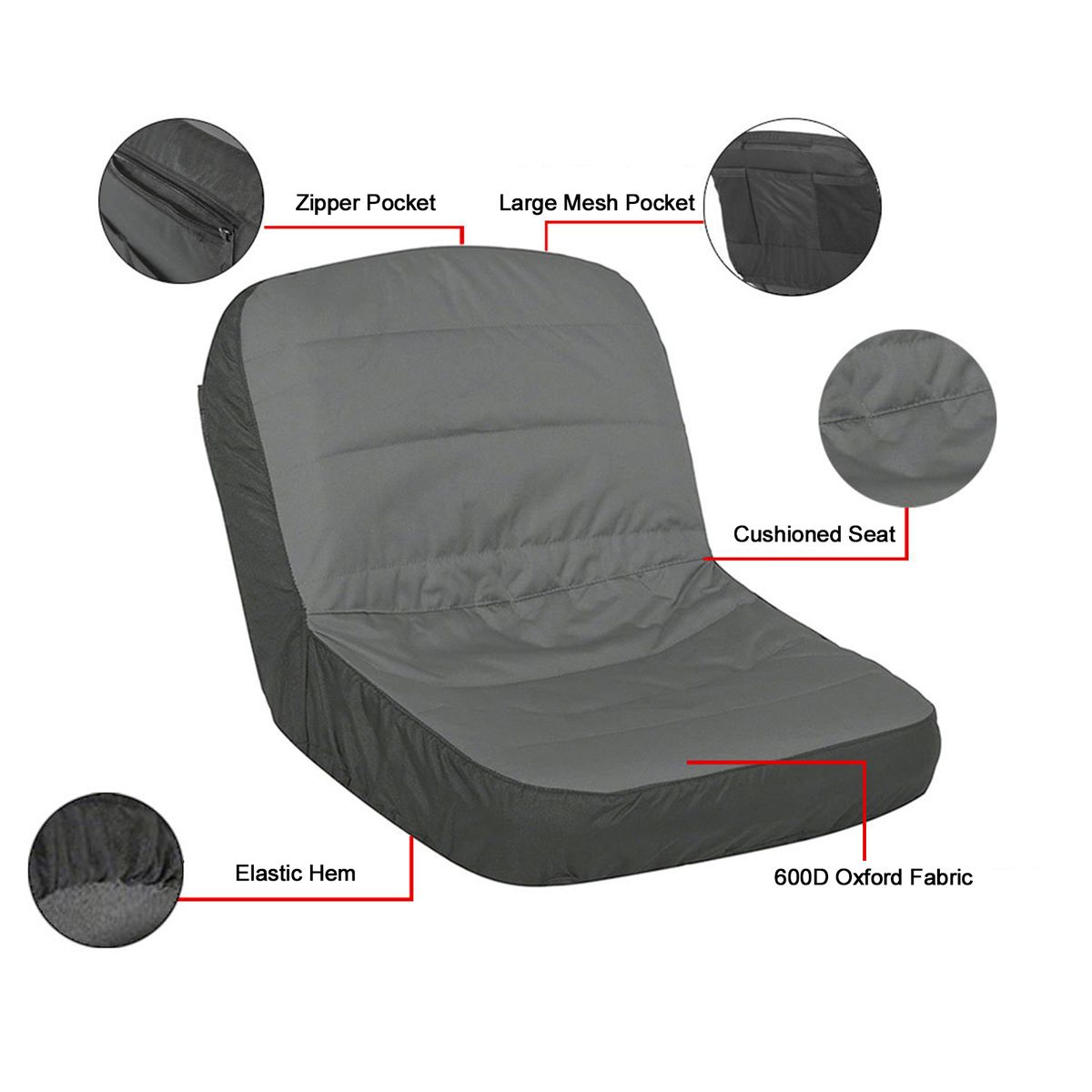 Lawn Mower Seat Cover Tractor Seat Cover Heavy Duty Padded